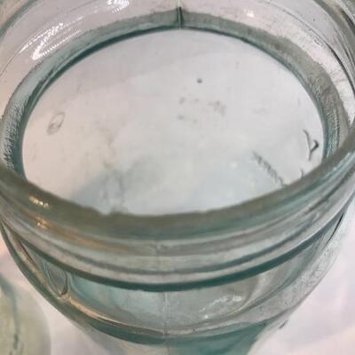 Lot 228A:  Antique Jars (Drey Mason, Schuster Soda, Easy Vacuum, Mason)