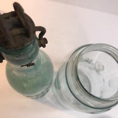 Lot 228A:  Antique Jars (Drey Mason, Schuster Soda, Easy Vacuum, Mason)