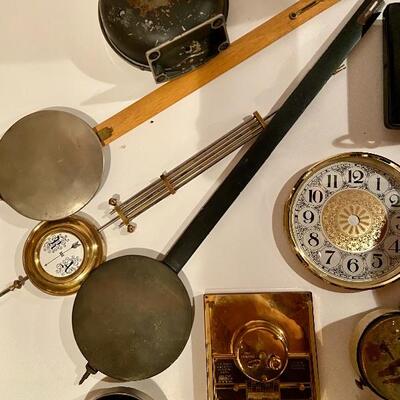 Lot 232: Ships Clock, Clock Parts and More