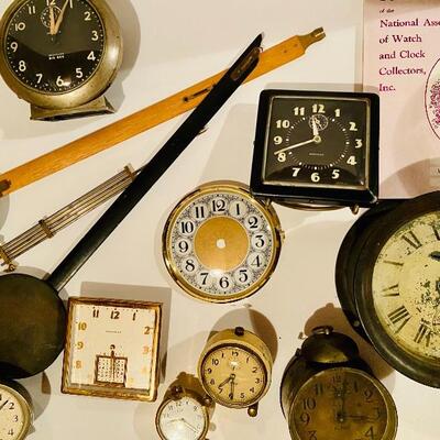 Lot 232: Ships Clock, Clock Parts and More