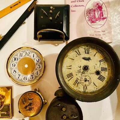 Lot 232: Ships Clock, Clock Parts and More