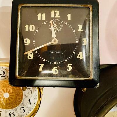 Lot 232: Ships Clock, Clock Parts and More
