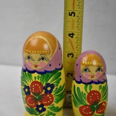 Russian Nesting Dolls, 5 Dolls/9 pieces