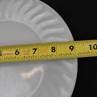 Fire King Oven Ware White Milk Glass Plate 9