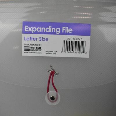 Qty 2 Expanding File for Letter Size Documents