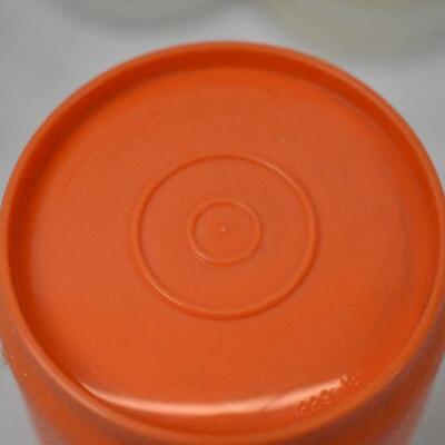 Tupperware, Orange: 11 small containers & 15 lids