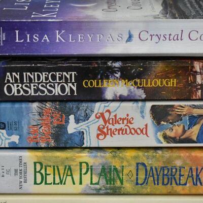 8 Paperback Fiction Romance Books: Crystal Cove -to- Tara Road