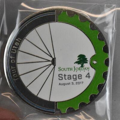 Qty 2 Tour of Utah Coins, South Jordan Stage 4, August 3, 2017