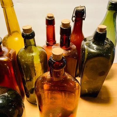 Lot 277: Colored Medicine Bottles LQC Wishart and More
