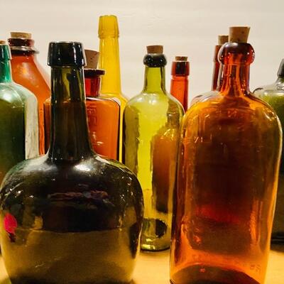 Lot 277: Colored Medicine Bottles LQC Wishart and More