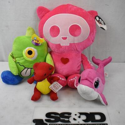 4 pc Stuffed Animal Toys