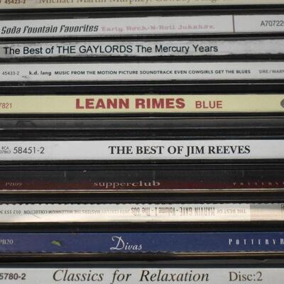 26 Music CDs: Chet Baker -to- The Temptations