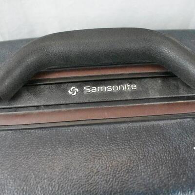Samsonite Hard Side Suitcase, Navy Blue, with Wheels
