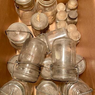 Lot 279: Vintage Mason jars 