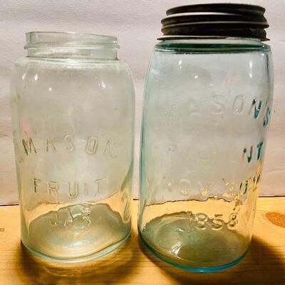 Lot 281: Vintage mason jars 