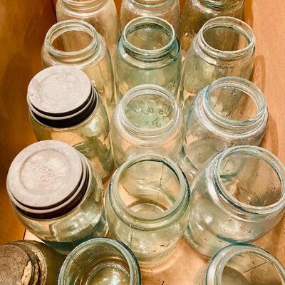 Lot 281: Vintage mason jars 