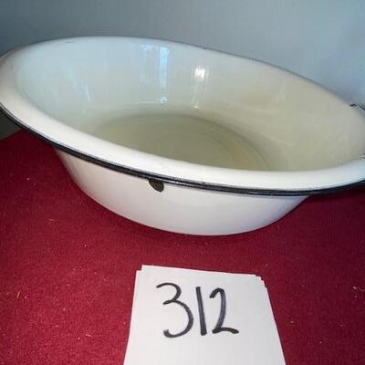 Lot 312 - Vintage Enamelware Bowl