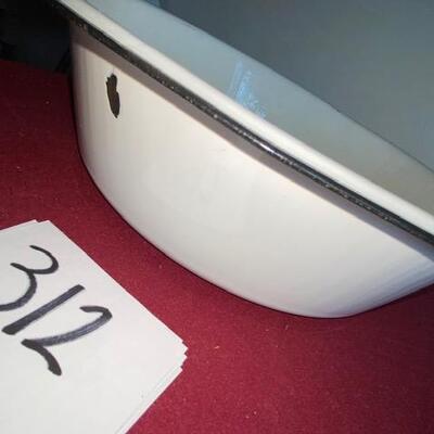 Lot 312 - Vintage Enamelware Bowl