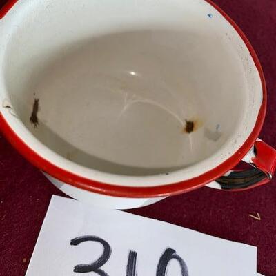 Lot 318 -Vintage Enamelware Mug