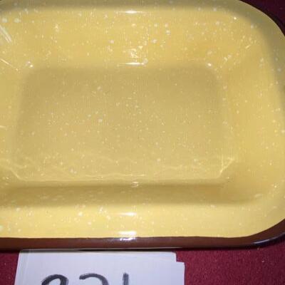 Lot 331- Vintage Enamelware Pan