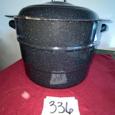 Lot 336 - Graniteware Pot