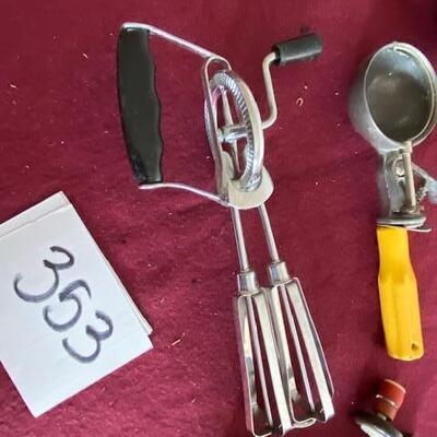 Lot 353 - Vintage Kitchen items