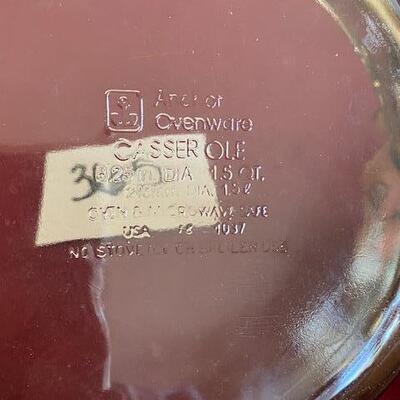 Lot 365- Anchor Hocking Casserole