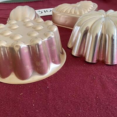 Lot 370 - Copper Colored baking molds