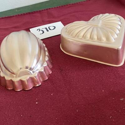 Lot 370 - Copper Colored baking molds