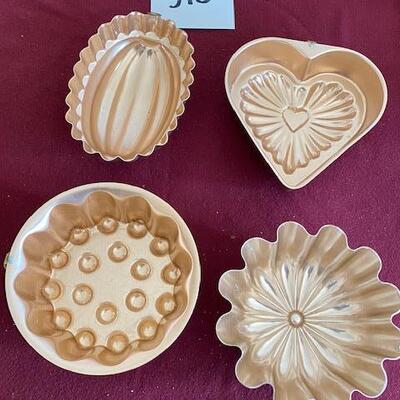 Lot 370 - Copper Colored baking molds