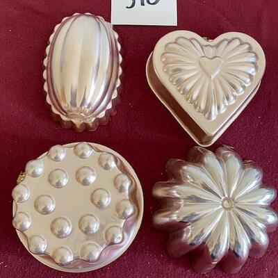 Lot 370 - Copper Colored baking molds