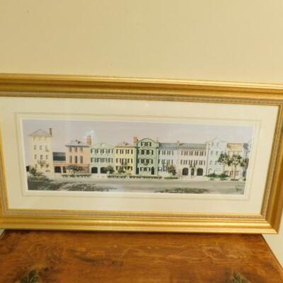 Framed Art Print Charleston Downtown by A. West 37