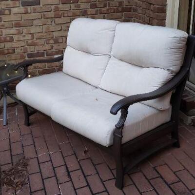 Patio Land Outdoor Sofa with Small Table