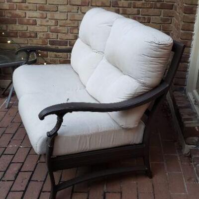 Patio Land Outdoor Sofa with Small Table