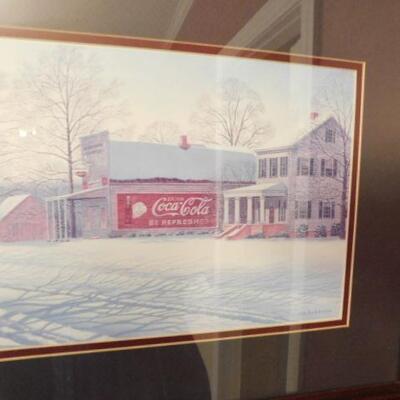 Framed Art Print Old Coca-Cola Advertising on Building by Jim Harrison 18