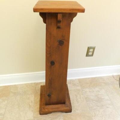 Solid Wood Plant Stand or Art Pedestal 33