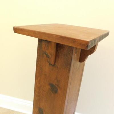 Solid Wood Plant Stand or Art Pedestal 33