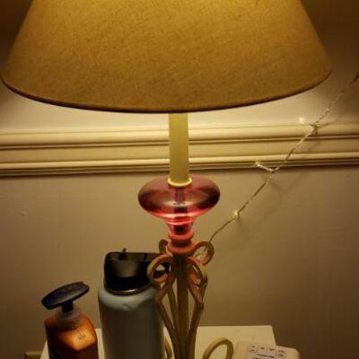 Red Bedroom Lamp