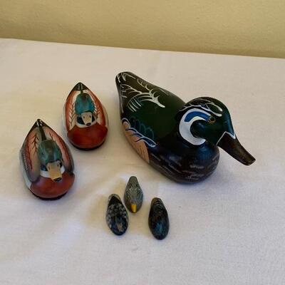 Assorted Decorative Ducks and Duck Lamp