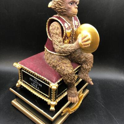 Phantom of the Opera Wind Up Music Box Monkey with Cymbals