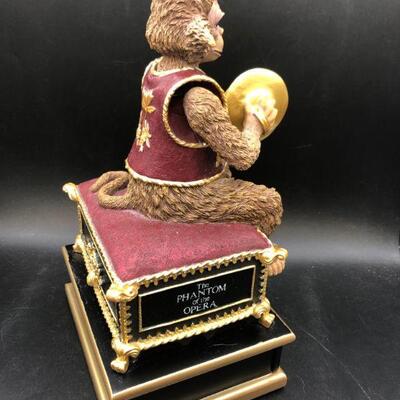 Phantom of the Opera Wind Up Music Box Monkey with Cymbals