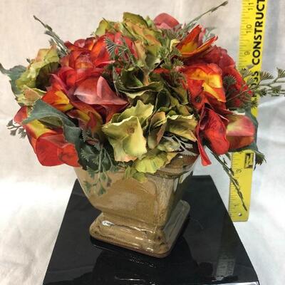 Artificial Flowers in Pottery Planter
