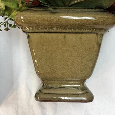 Artificial Flowers in Pottery Planter