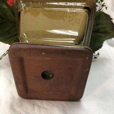 Artificial Flowers in Pottery Planter
