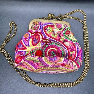 Bead Embellished Small Shoulder Bag Clutch by Mary Frances
