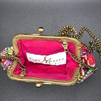 Bead Embellished Small Shoulder Bag Clutch by Mary Frances