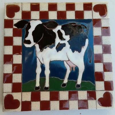 Cow Trivet Tile