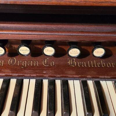 Lot 241: Estey Organ Co. Antique Victorian Pump organ