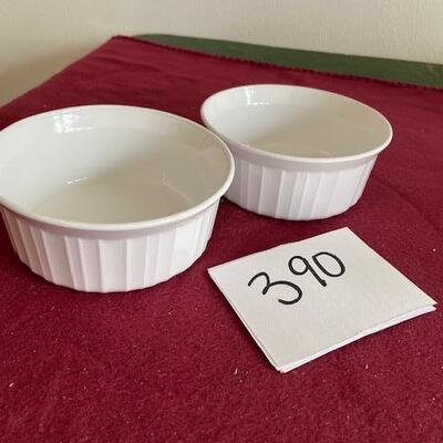 Lot 390 - Corningware French White Dishes