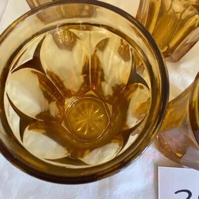 Lot 398 -Vintage Anchor Hocking  Fairfield Pitcher and Glasses Set